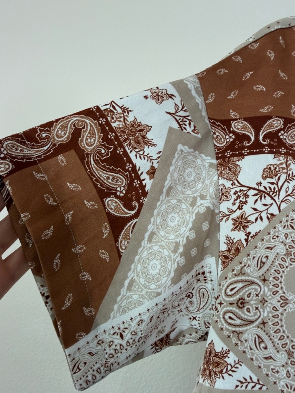 Pleione Paisley Satin Top - Picture 3 of 3